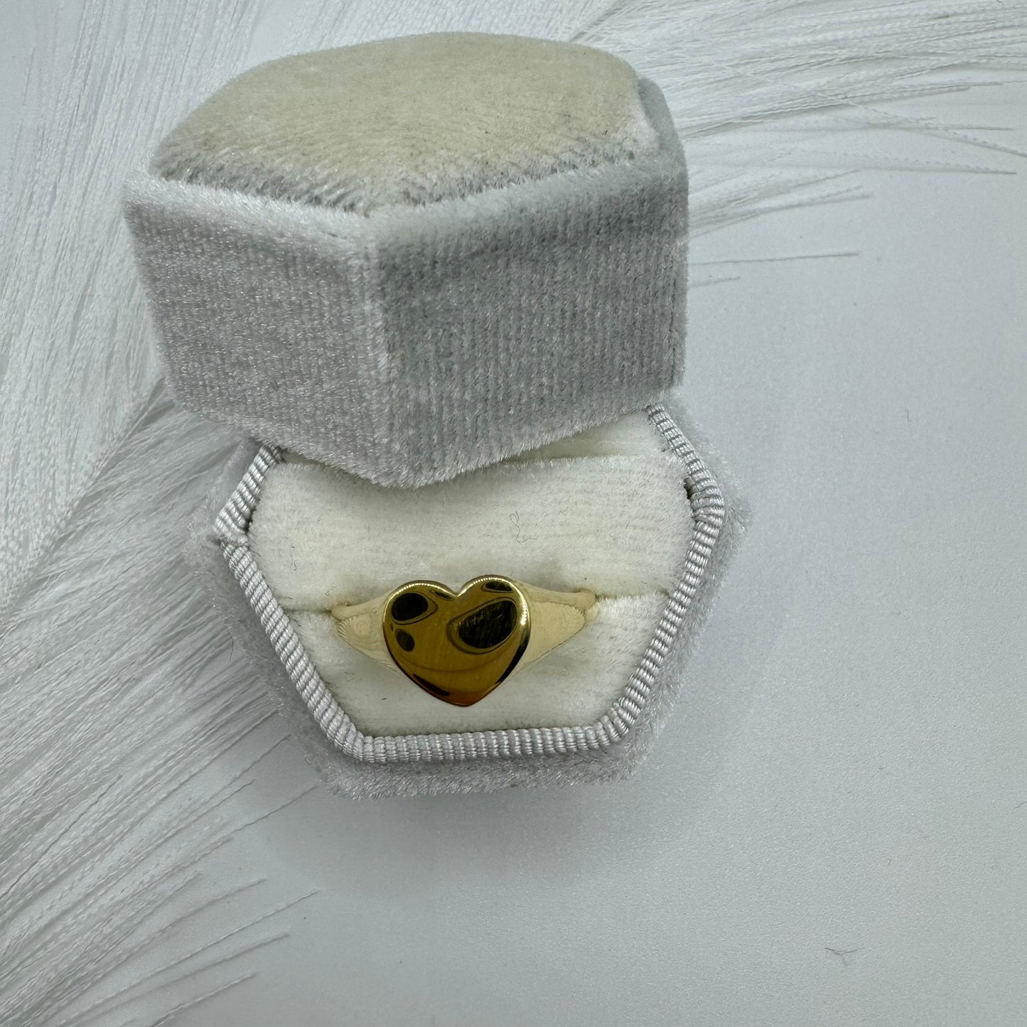 Anello cuore oro