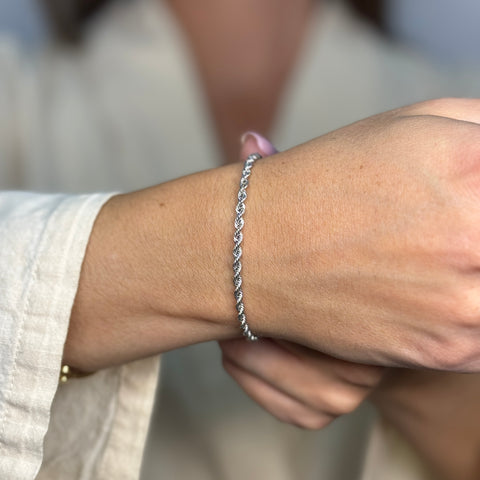 Bracciale fune oro