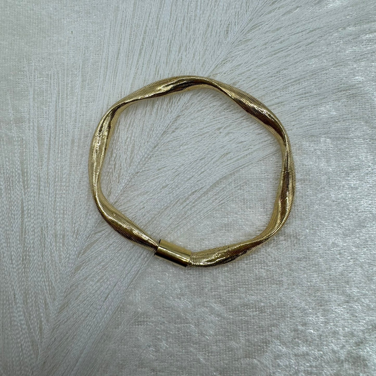 Bracciale torchon elastico oro