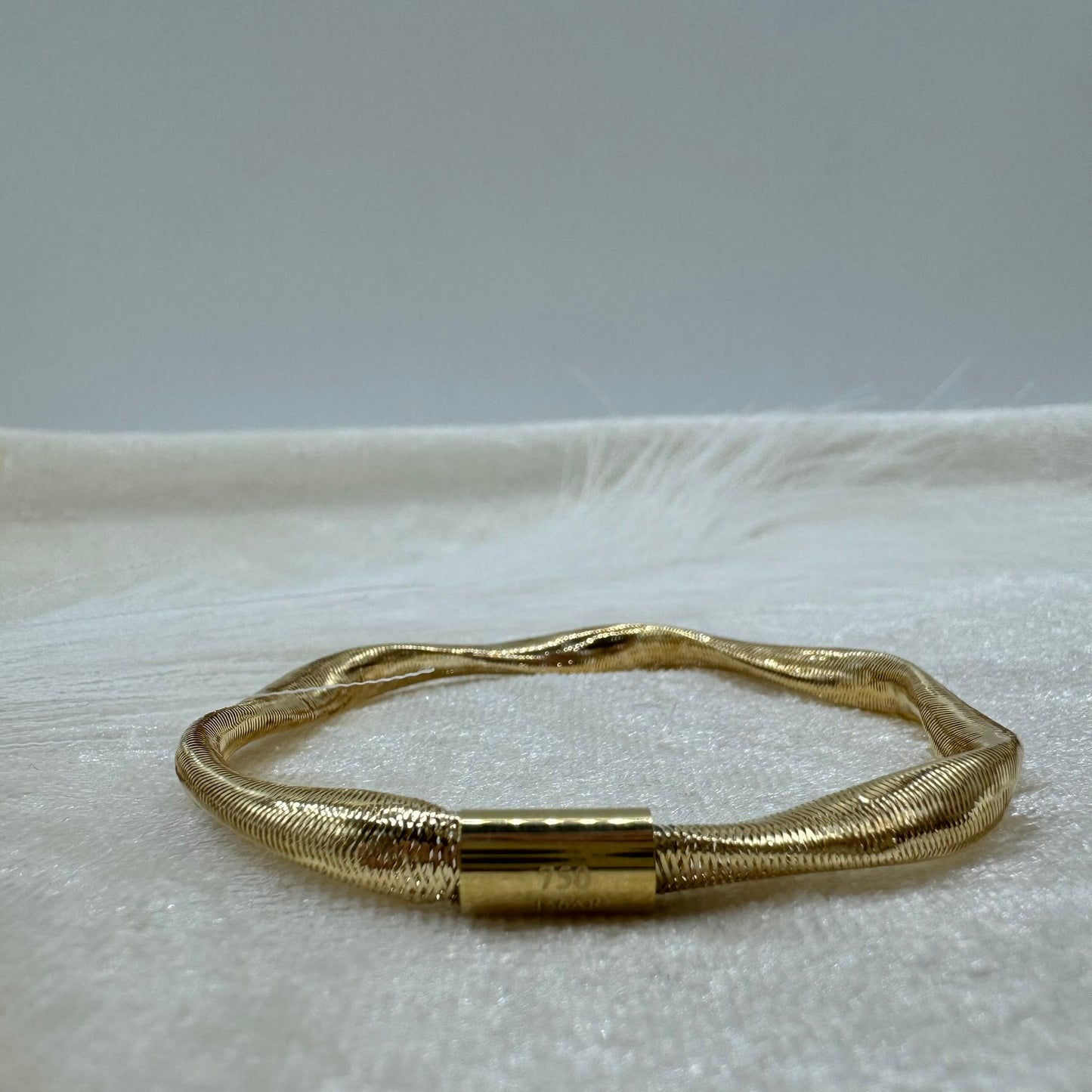Bracciale torchon elastico oro