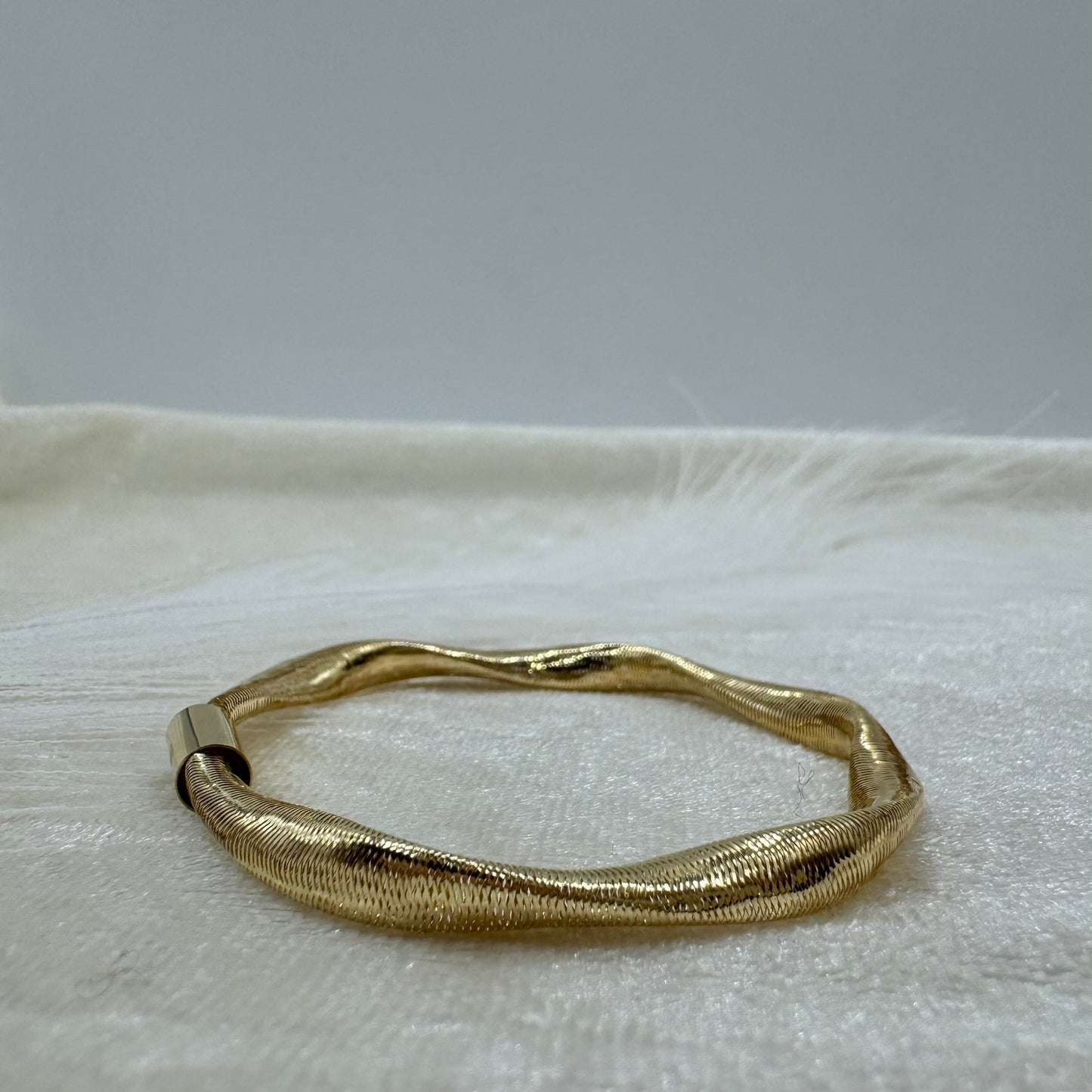 Bracciale torchon elastico oro