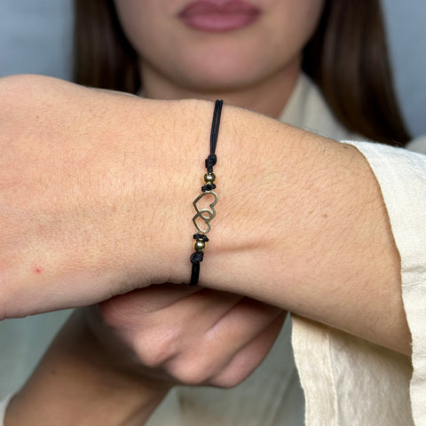 Bracciale cuori oro