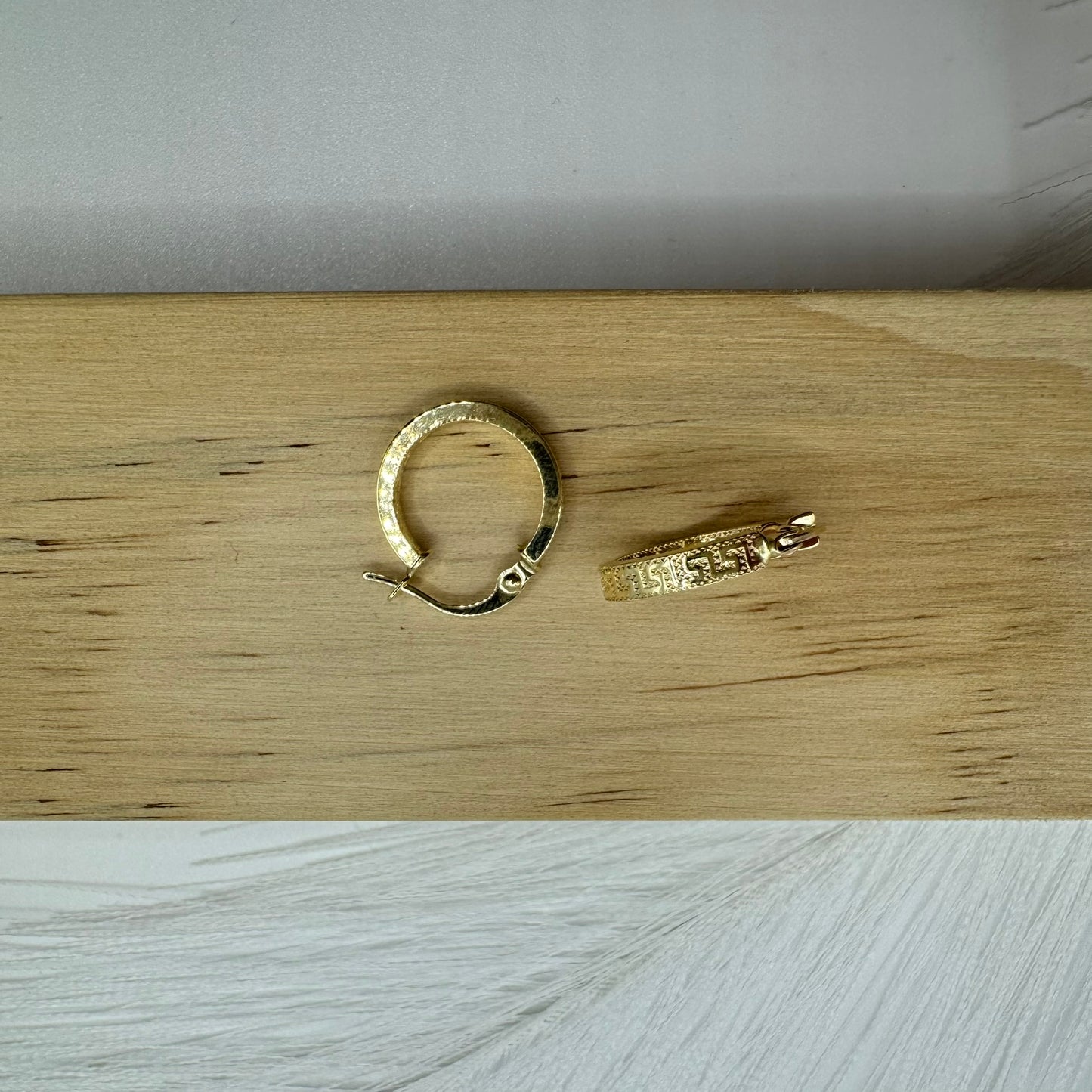 Orecchini cerchio greca oro