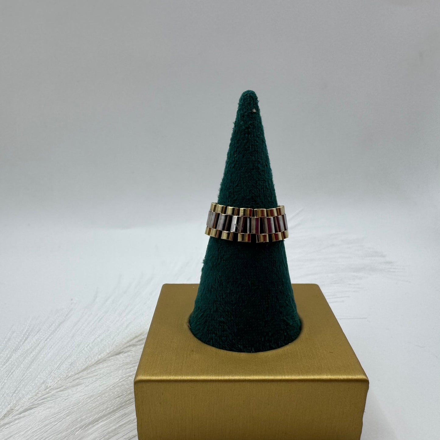 Anello jubilee bicolor oro