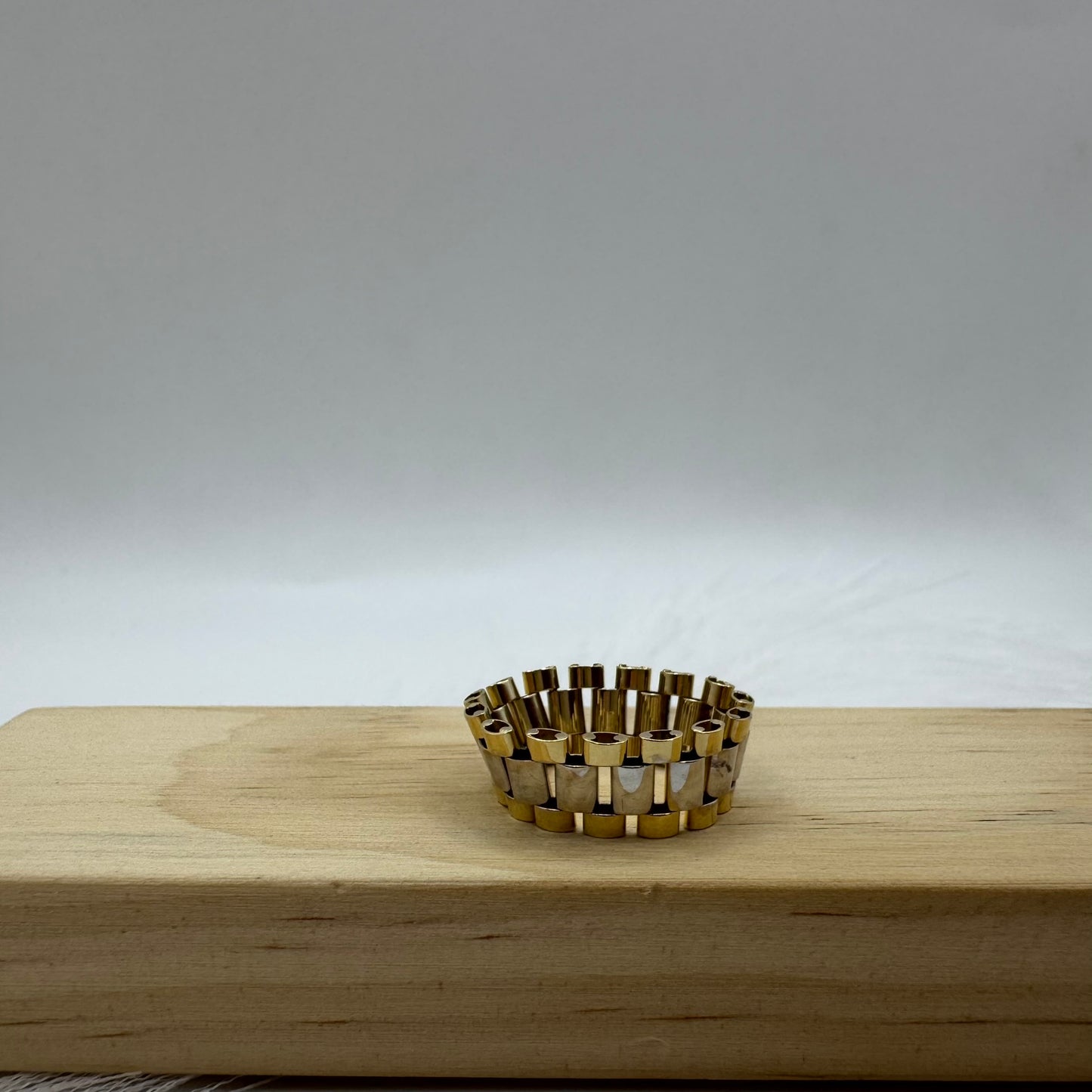 Anello jubilee bicolor oro