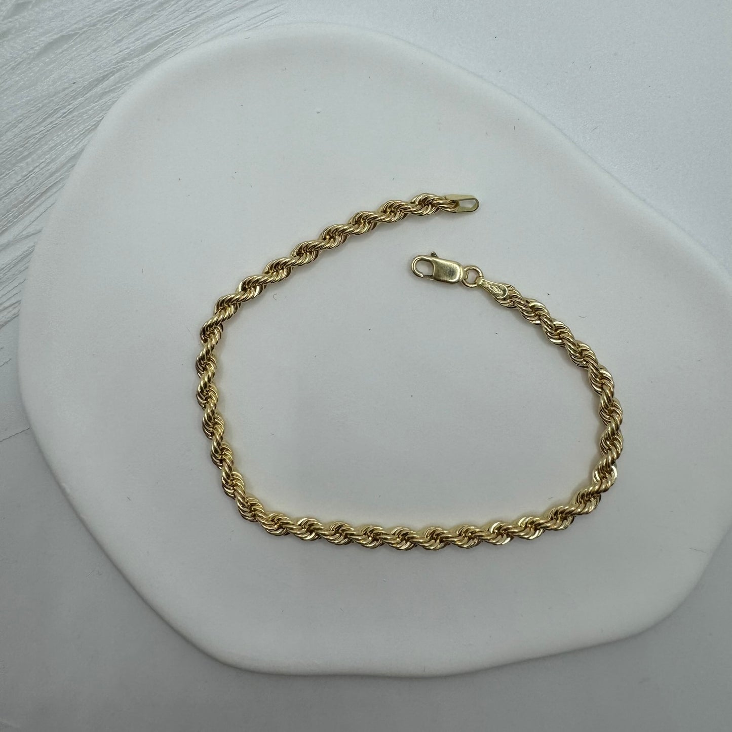 Bracciale fune oro