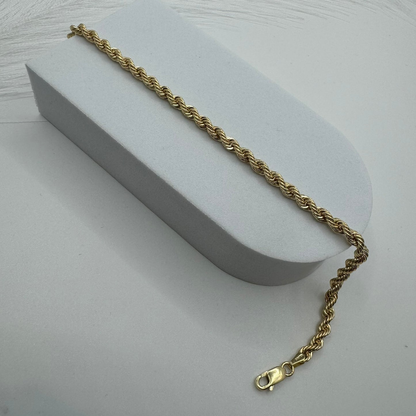Bracciale fune oro