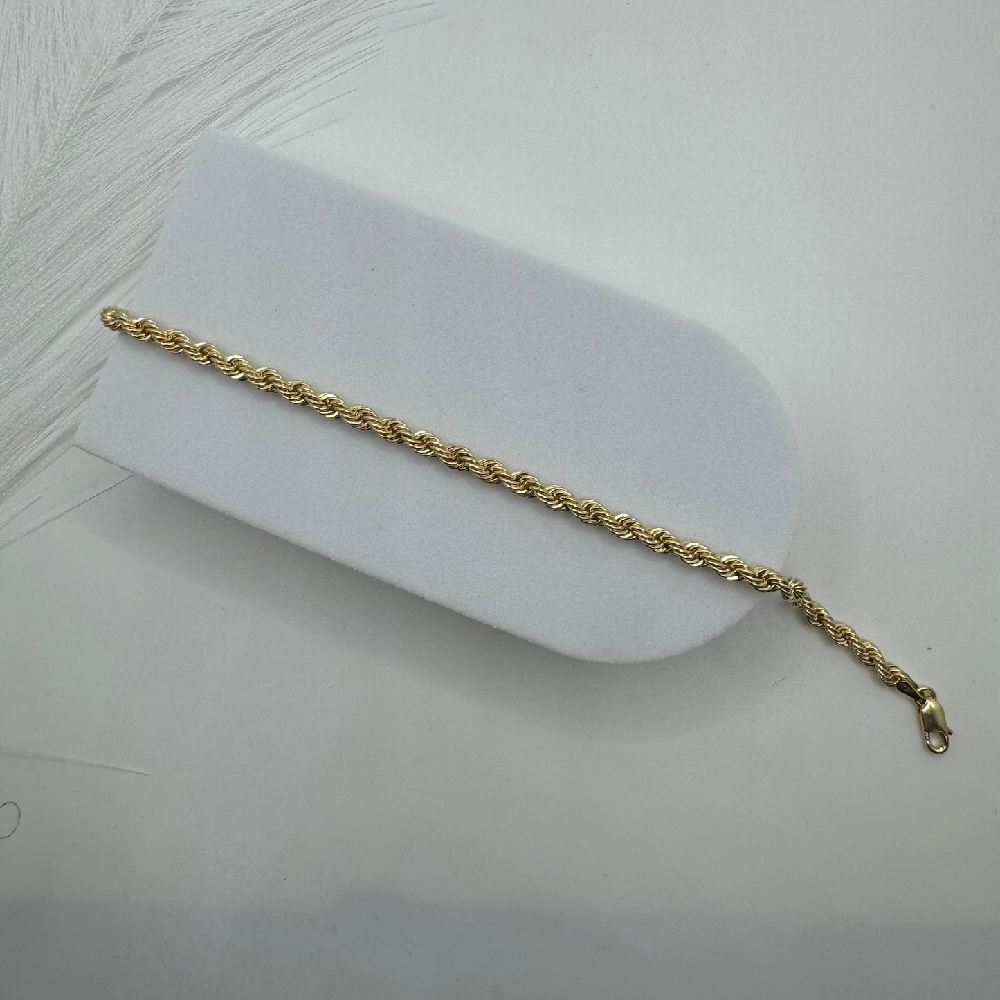 Bracciale fune oro