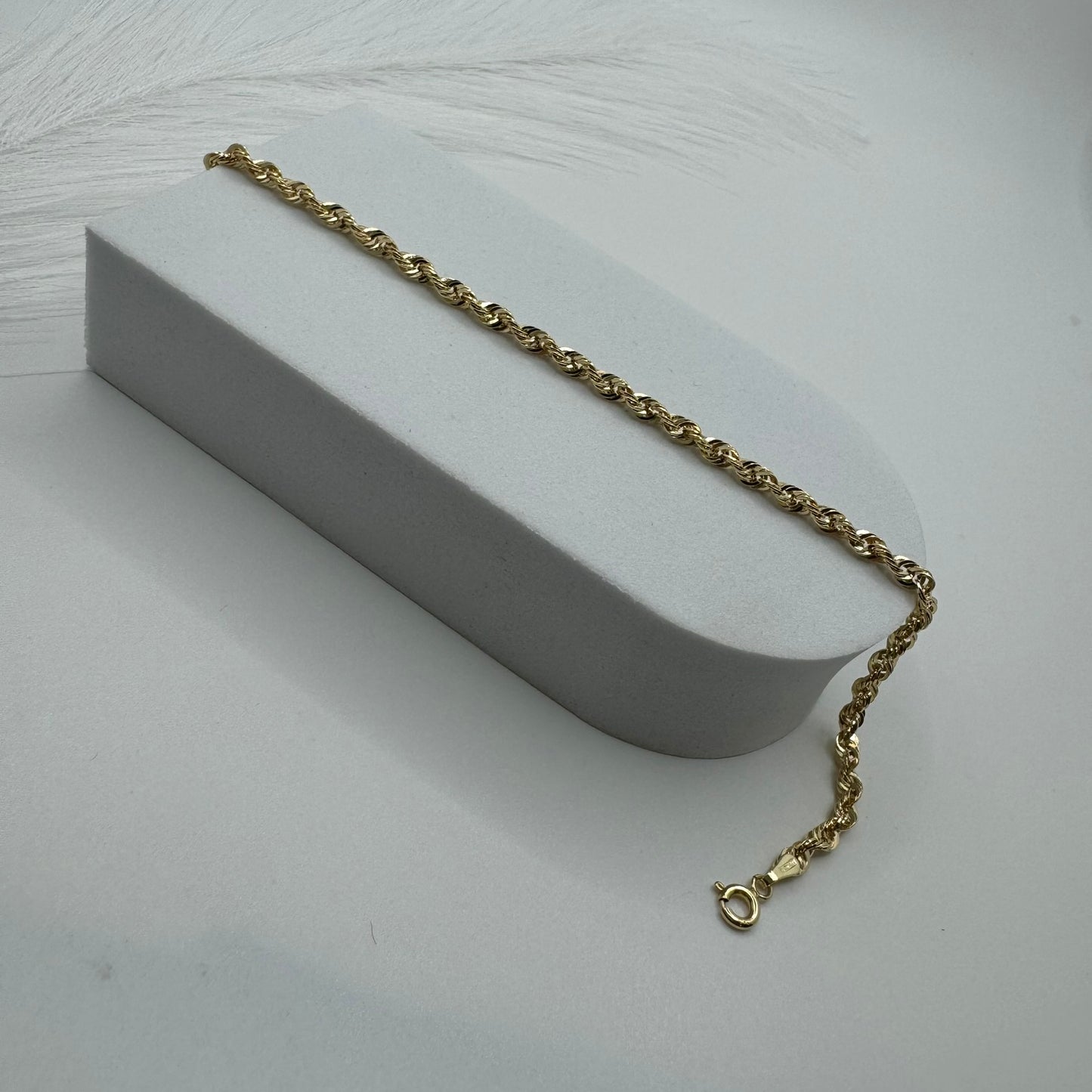 Bracciale fune americana oro