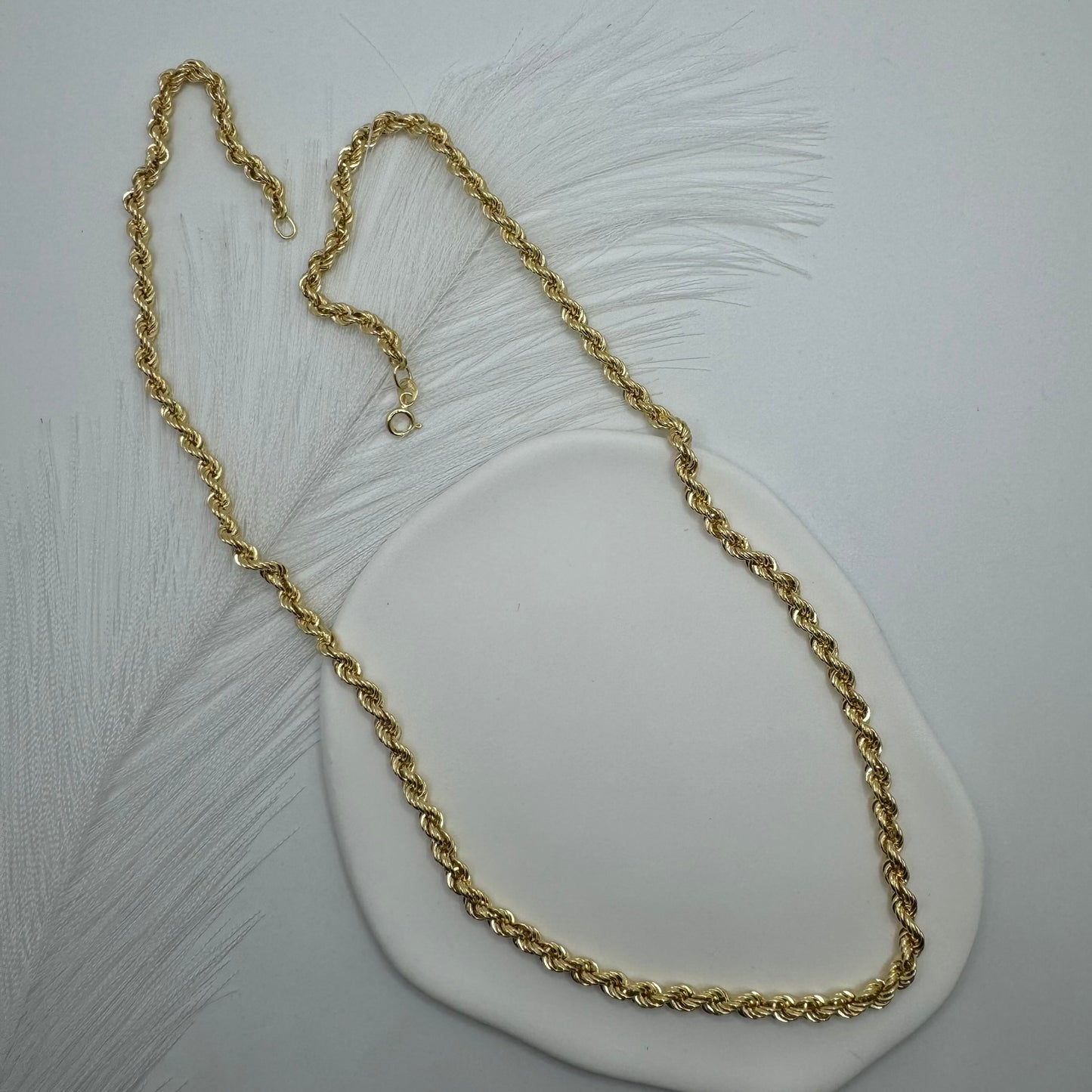 Collana fune voluminosa oro