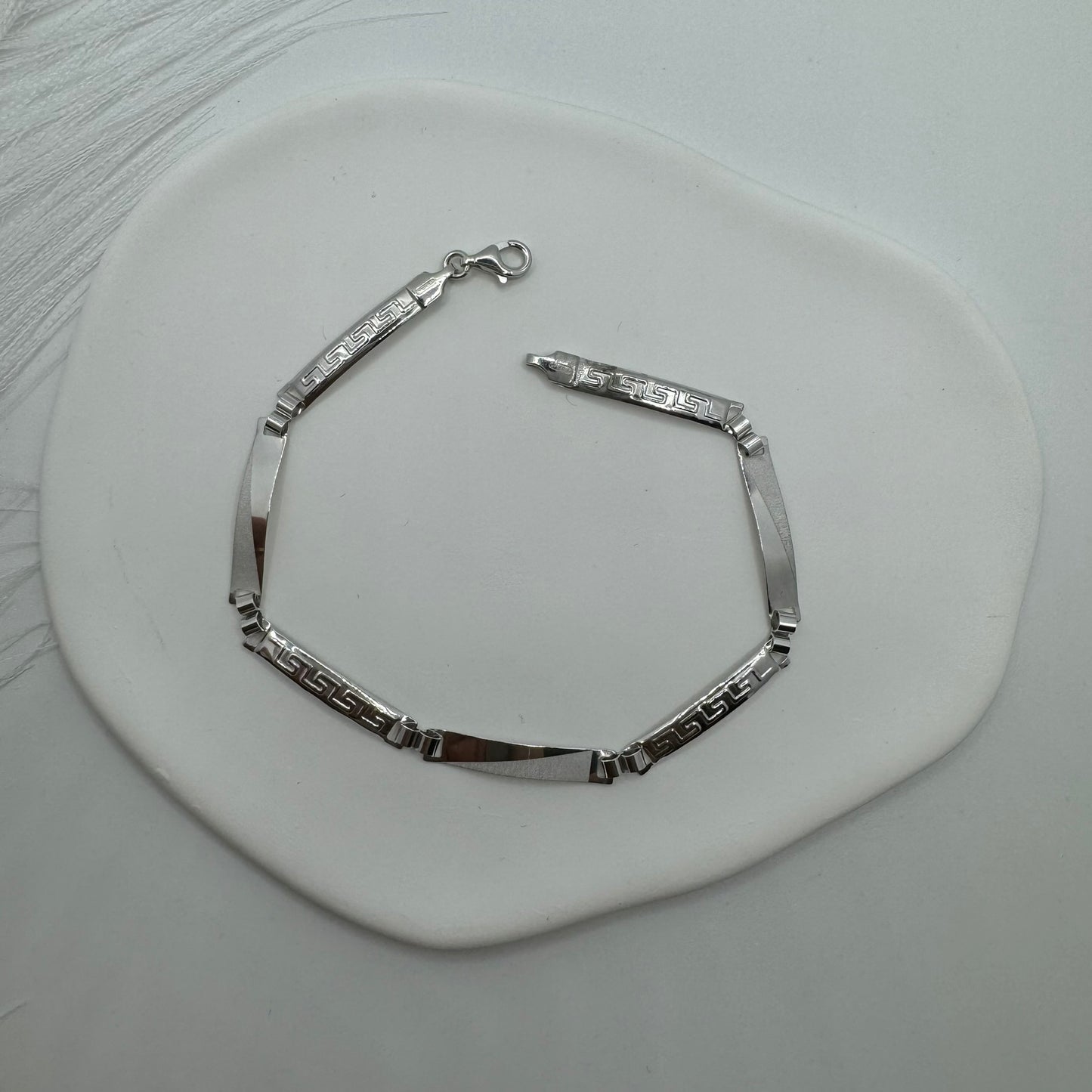 Bracciale piastre lavorate oro