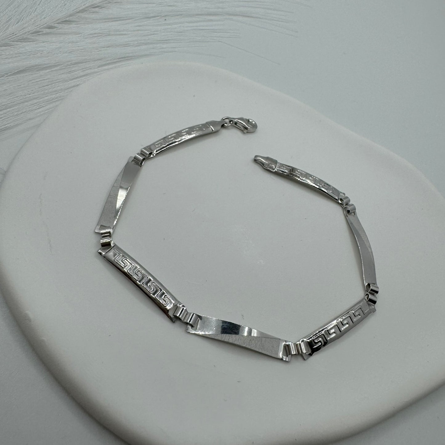 Bracciale piastre lavorate oro