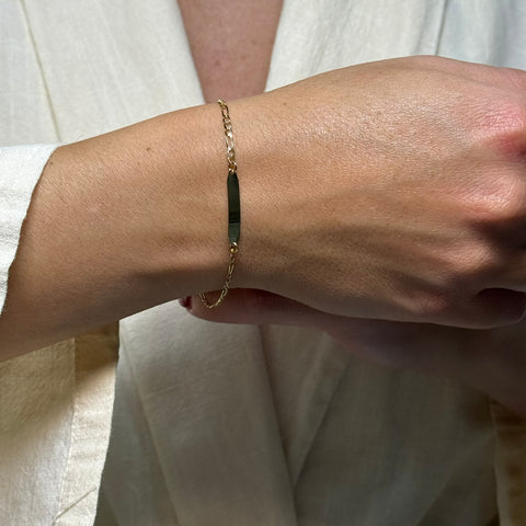 Bracciale piastra 3+1 oro (bimbi)