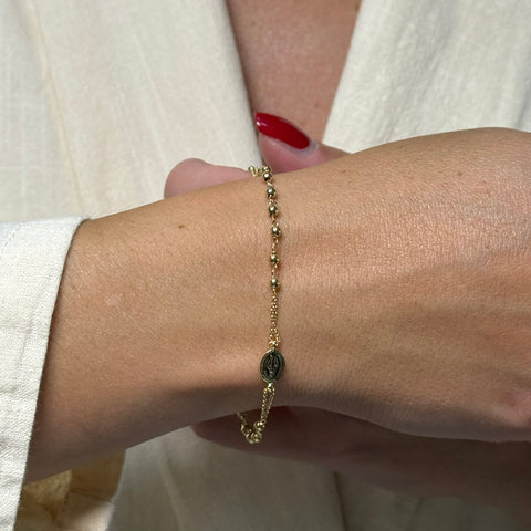 Bracciale rosario oro