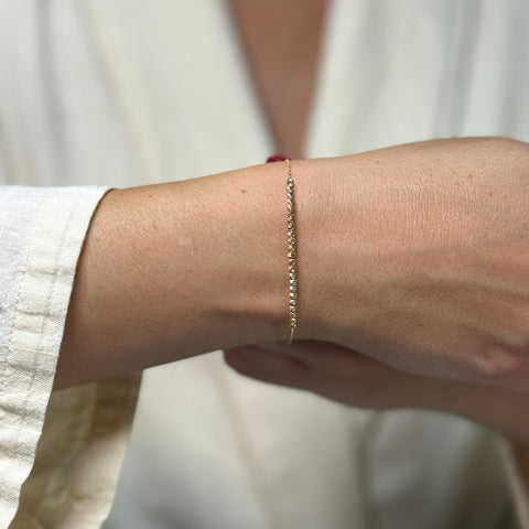 Bracciale rollò con sfere oro
