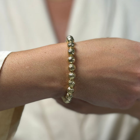 Bracciale sfere milleluci oro