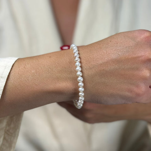 bracciale perla oro