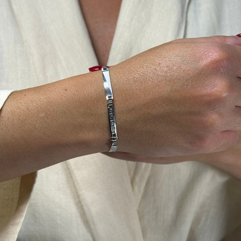 Bracciale piastre lavorate oro