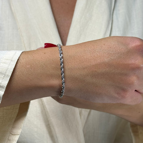 Bracciale fune oro