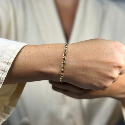 Bracciale cerini bicolor oro