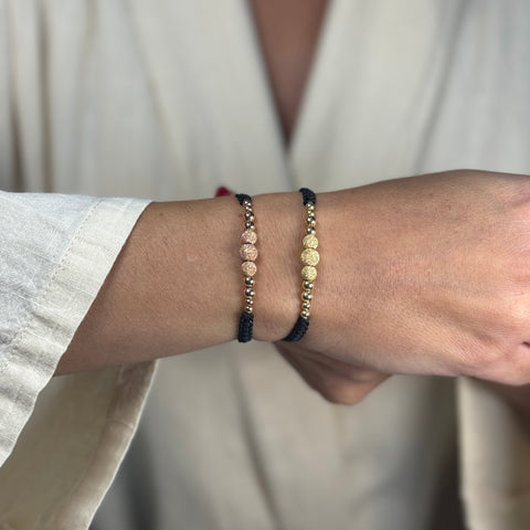 Bracciale sfere oro