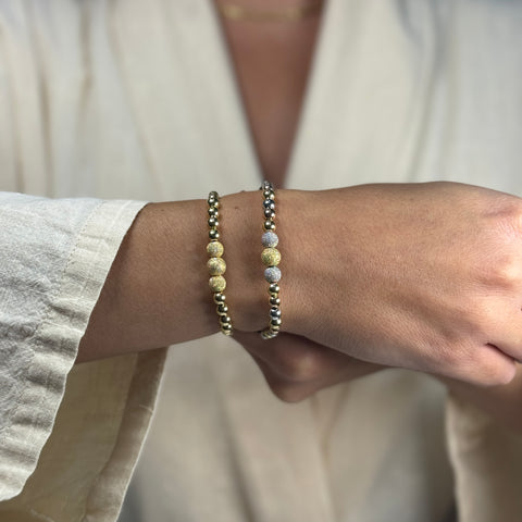 Bracciale sfere oro