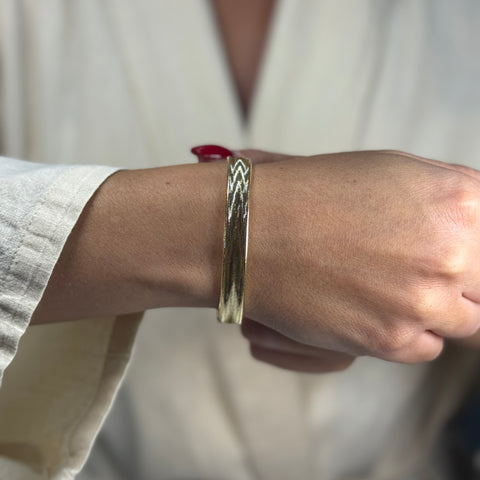 Bracciale fascia elastica oro