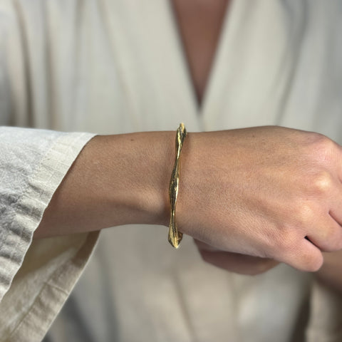 Bracciale torchon elastico oro