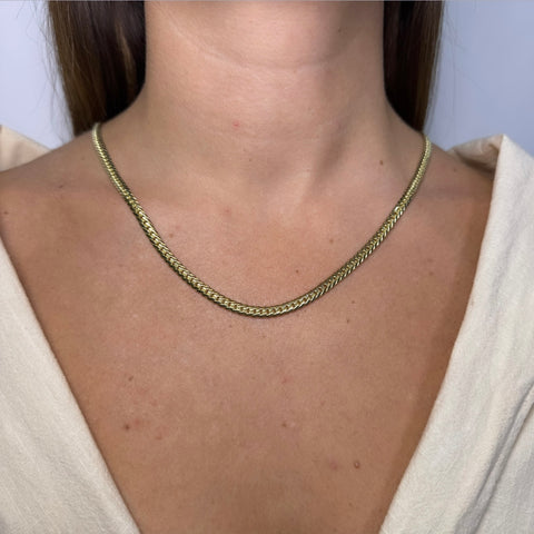 Collana groumette stretta oro