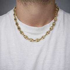 Collana marinara con greca oro