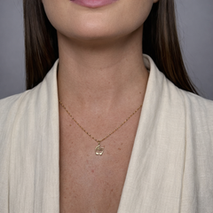 Collana specchiatina con Pendente carrozzino oro