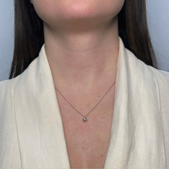 Collana punto luce con Diamante oro