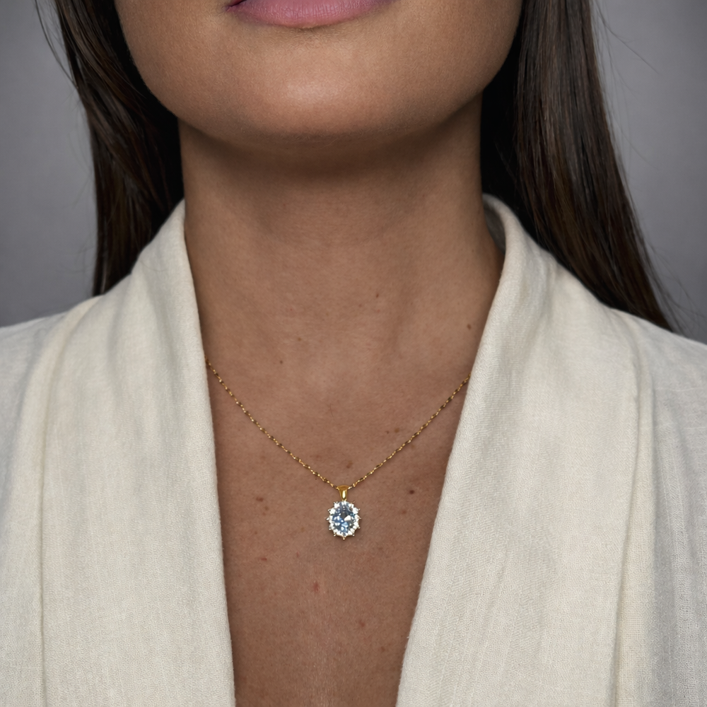 Collana specchiatina con pendente Kate oro