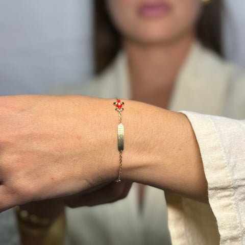 Bracciale battesimale macchina oro (bimbi)