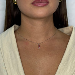 Collana veneziana con pendente trilogy oro e zirconi