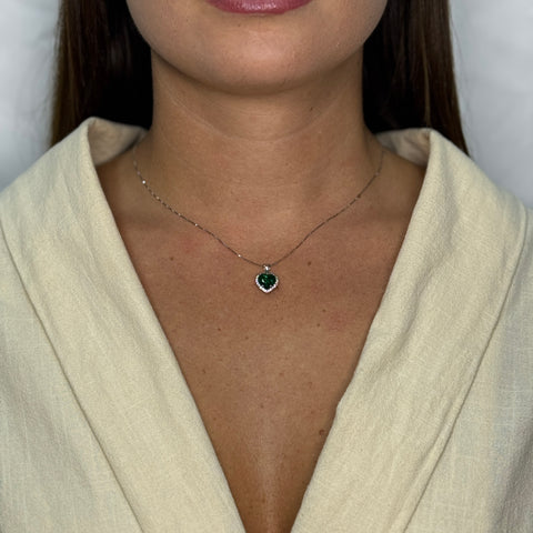 Collana veneziana con cuore kate oro e zirconi