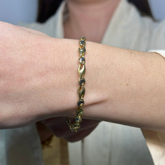 Bracciale cerini bicolor oro