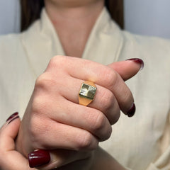 Anello Uomo scudo oro