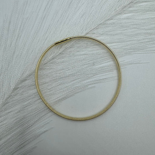 Bracciale fascia elastica slim oro