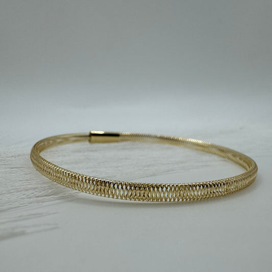 Bracciale fascia elastica slim oro