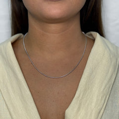 Collana tubolare oro