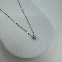 Collana punto luce oro e diamante