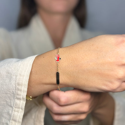 Bracciale battesimale aereo oro (bimbi)