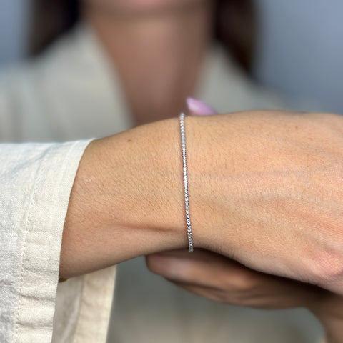 Bracciale tennis oro e diamanti