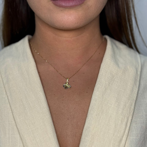 Collana con farfalla oro