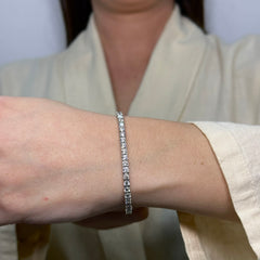 Bracciale tennis zirconi e oro