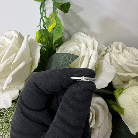 Anello solitario oro e diamante