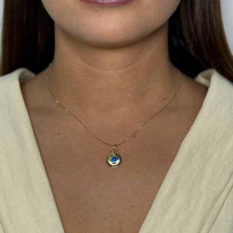 Collana con occhio oro