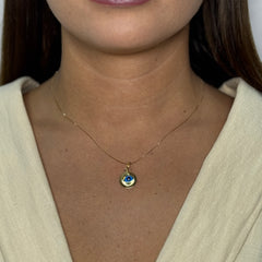Collana con occhio oro