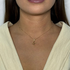 Collana con freccia arco oro